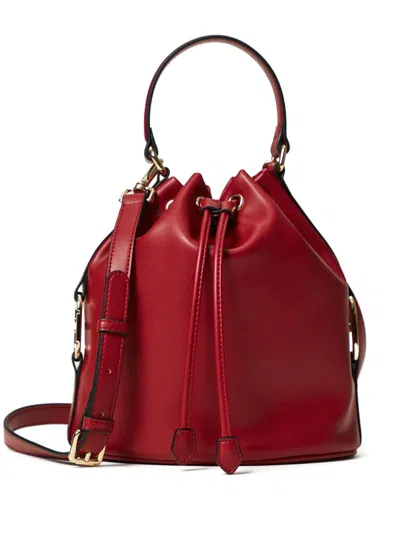 Twinset Oval T Bucket Bag In Red