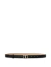 Twinset Oval T-buckle Reversible Belt In Black