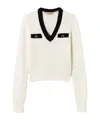 Twinset Oval T Button-detail Jumper In White