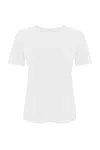 Twinset Oval-t Cotton T-shirt In Bianco