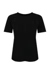 Twinset Oval-t Cotton T-shirt In Nero