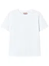 Twinset Twin-set White Cotton Jersey With Embroidery In White