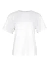 Twinset Oval T Flock Print T-shirt In White