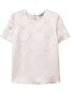 Twinset Oval T-jacquard T-shirt In White