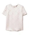 Twinset Oval T-jacquard T-shirt In White