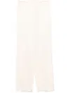 Twinset Oval T-jacquard Trousers In Neutrals