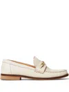 Twinset Oval T Leather Loafers In White