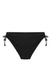 Twinset Tie-fastening Bikini Bottoms In Black  
