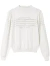 Twinset Oval T-motif Jumper In Yellow Cream