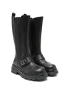 Twinset Oval T-plaque Boots In Black