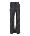 TWINSET OVAL T-PLAQUE FAUX-LEATHER TROUSERS