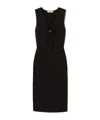 Twinset Oval T-shirt Sleeveless Knitted Mid-length Dress In Black