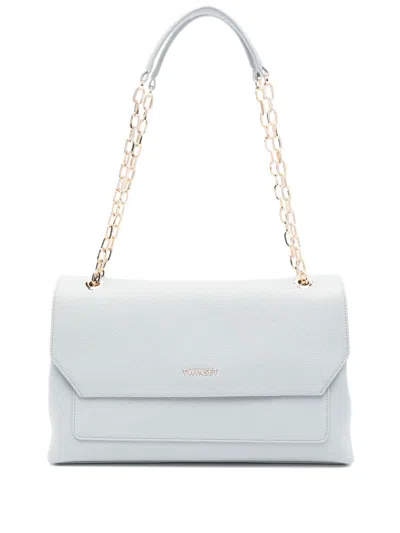Twinset Oval T Shoulder Bag In Carta Da Zucchero