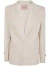 Twinset Blazer Jacket In Beige