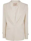 Twinset Oval T Straps Blazer In Weiss