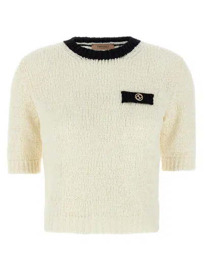 Twinset Oval T Sweater In Multicolor