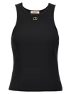 Twinset Oval T Tank Top In Black