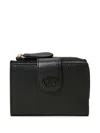 Twinset Oval Zip T Wallet In Black