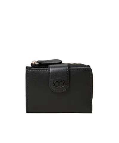 Twinset Oval Zip T Wallet In Black