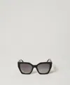Twinset Oversized Square Sunglasses In Black