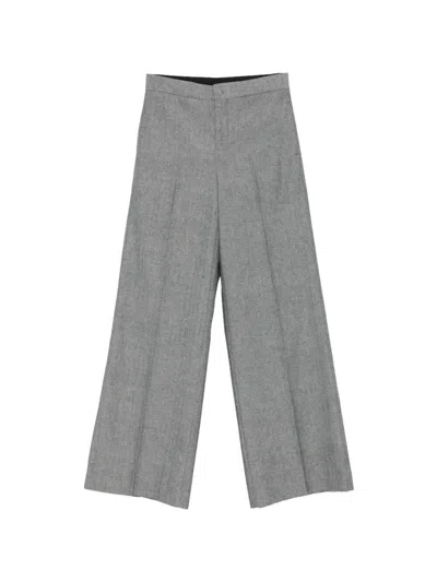 Twinset Palazzo Pants In Gray