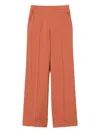 Twinset Palazzo Trousers In Brown