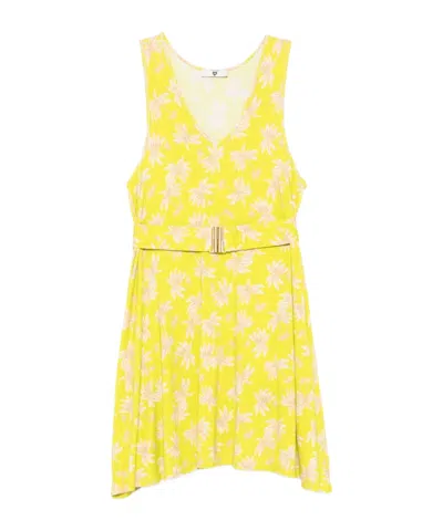 Twinset Palm-print Mini Dress