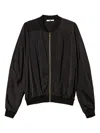 Twinset Panelled Bomber Jacket In Black