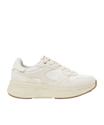 TWINSET PANELLED LACE-UP SNEAKERS
