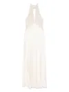 Twinset Viscose Dress In Neutrals