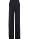 Twinset Logo-plaque Trousers In Black