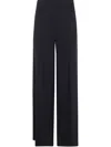 Twinset Logo-plaque Trousers In Black