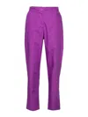 Twinset Actitude Straight-leg Trousers In Purple