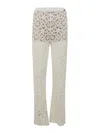 TWINSET FLARED LACE TROUSER