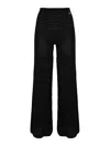 Twinset Knitted Palazzo Pants In Nero