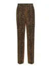 Twinset Python-print Wide-leg Trousers In Animal Print