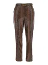 Twinset Trousers In Brown