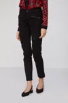 Twinset Pantalone Cargo Nero In Nero