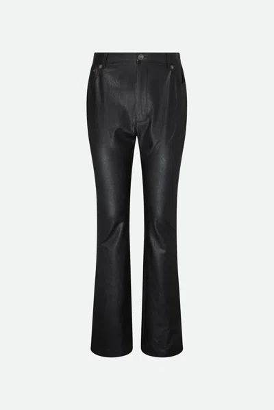 Twinset Pantalone Effetto Pelle Nero