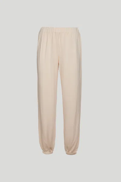 Twinset Pantalone Jogger Avorio In As Shown In The Picture
