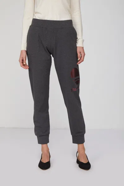 Twinset Pantalone Jogger Cuore In Grigio