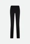 Twinset Pantalone Vita Alta Tecno Nero In Nero