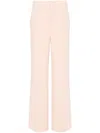 Twinset Crepe Palazzo Pants In Rosa