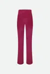 Twinset Holly Berry Knitted Wide Leg Trousers In Red