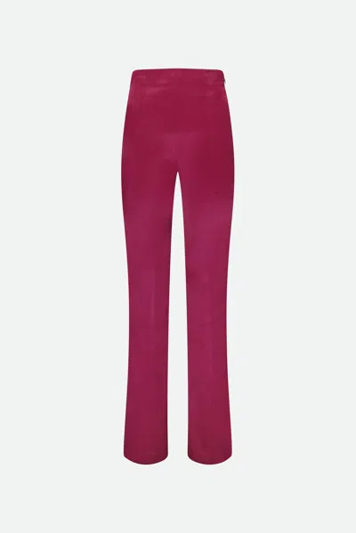 Twinset Pantaloni In Raso Viola