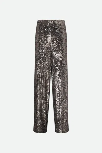 Twinset Pantaloni Paillettes In Argento