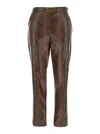 Twinset Trousers In Brown