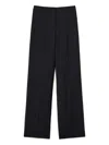 Twinset Wide-leg Side-pocket Trousers In Black