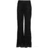 Twinset Palazzo Trousers In Macrame Lace In Black