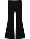 Twinset Flared Knitted Trousers In Black  
